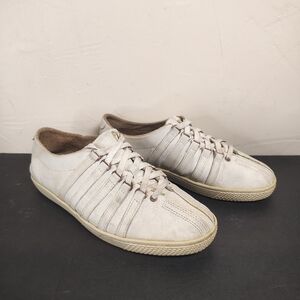 Billy‎ Reid x K Swiss Shoes White Leather Classic Lace Up Low Top Size 7.5